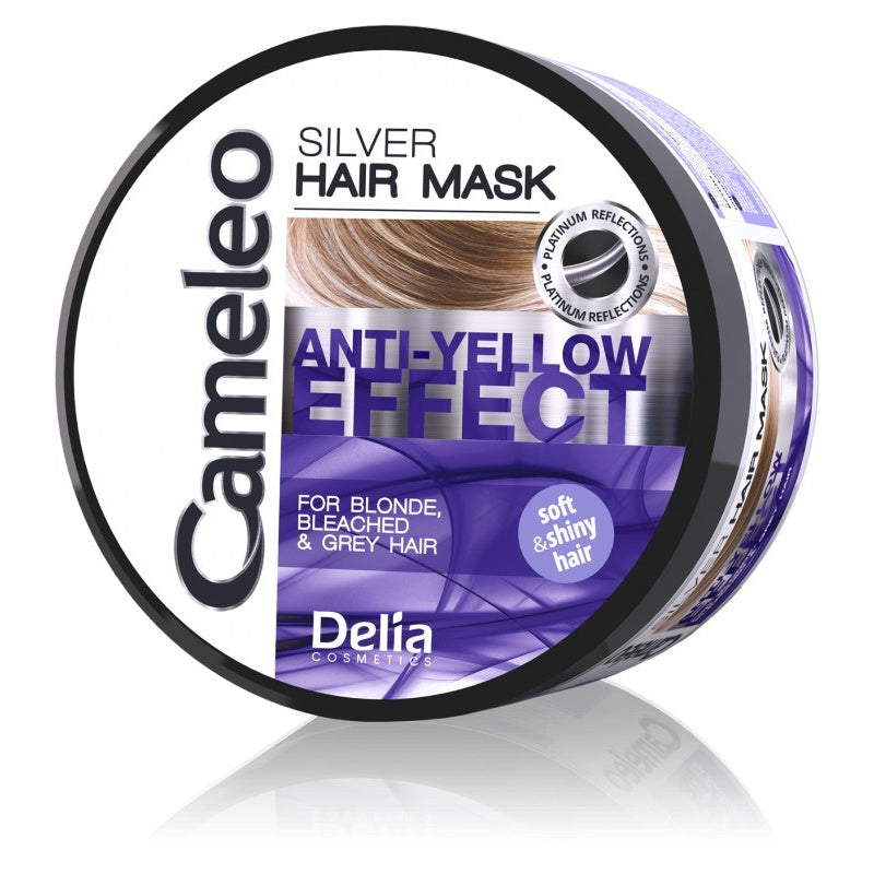 DELIA COSMETICS CAMELEO SILVER Maska plaukams prieš geltonus atspalvius 200ml