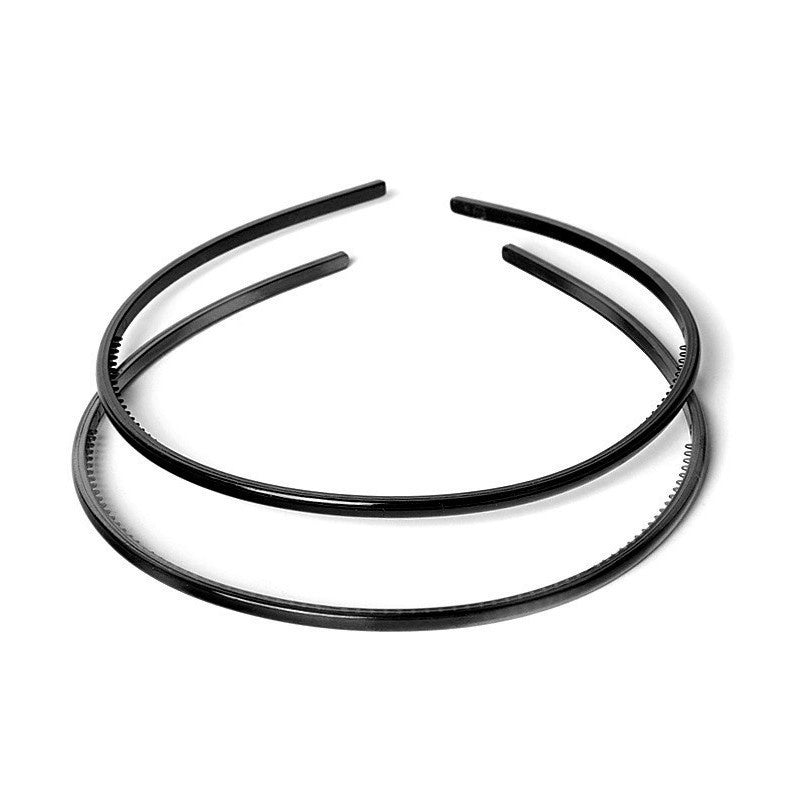 DONEGAL Plaukų juosta - juoda plona (FA-9924) 1 vnt. - 2 vnt.