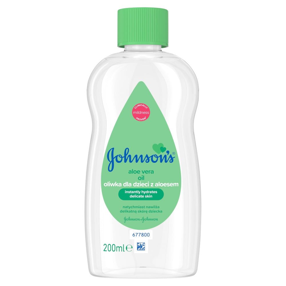 JOHNSON'S Aloe Vera aliejus vaikams su alaviju 200ml