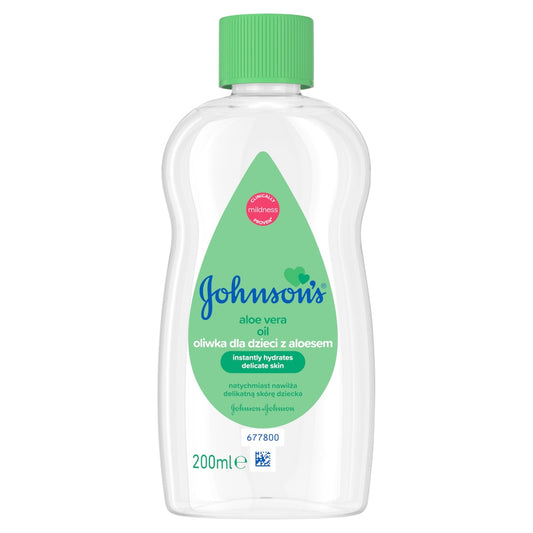 JOHNSON'S Aloe Vera aliejus vaikams su alaviju 200ml