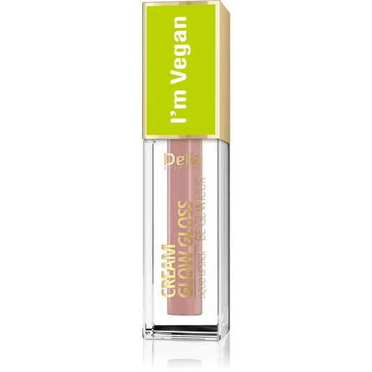 Delia Cosmetics Cream Glow Gloss Veganinis lūpų blizgis nr. 103 Peach Essence 5ml