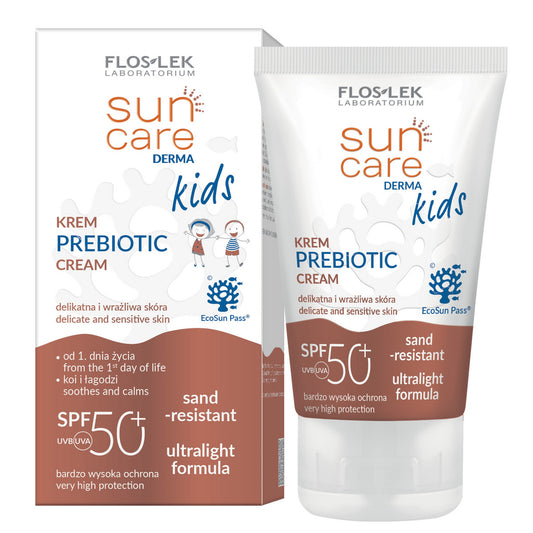 FLOSLEK Sun Care Derma Kids Krem vaikams Prebiotic SPF50+ (nuo 1 dienos gyvenimo) 50ml