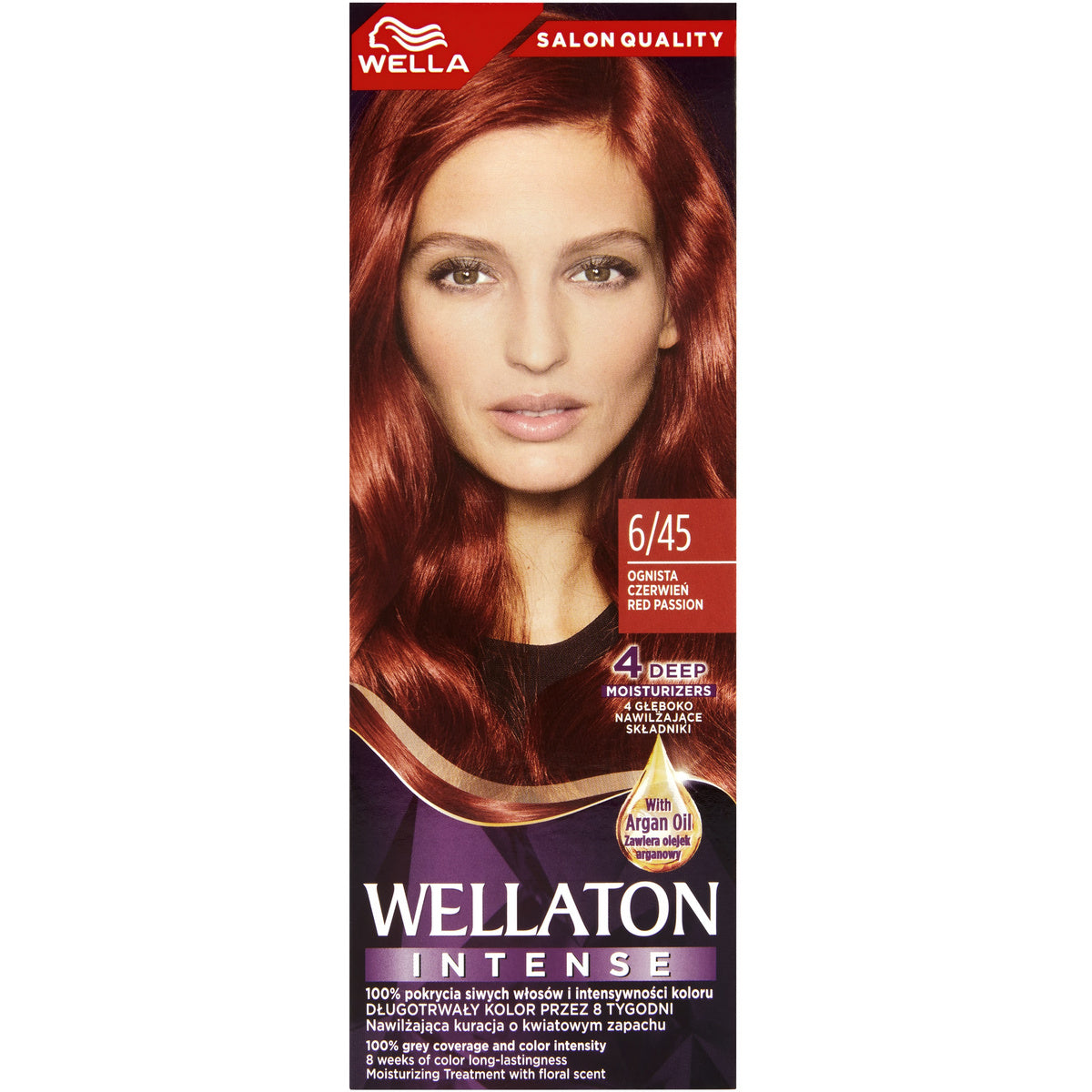 WELLA Wellaton Intense Plaukų dažai 6/45 - Ugninė Raudona 1op.
