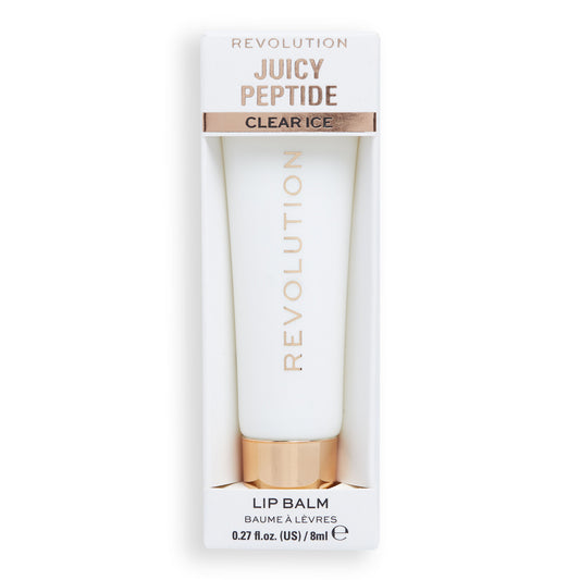 REVOLUTION Juicy Peptide Lūpų balzamas-blizgis Clear Ice 8 ml