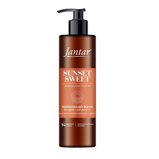JANTAR Prabangus aliejus po dušu ir voniai su gintaro esencija ir ceramidais - Sunset Sweet 400 ml