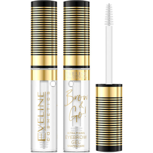EVELINE Brow & Go Stiprus gelis antakių stilizavimui ir priežiūrai 6 ml