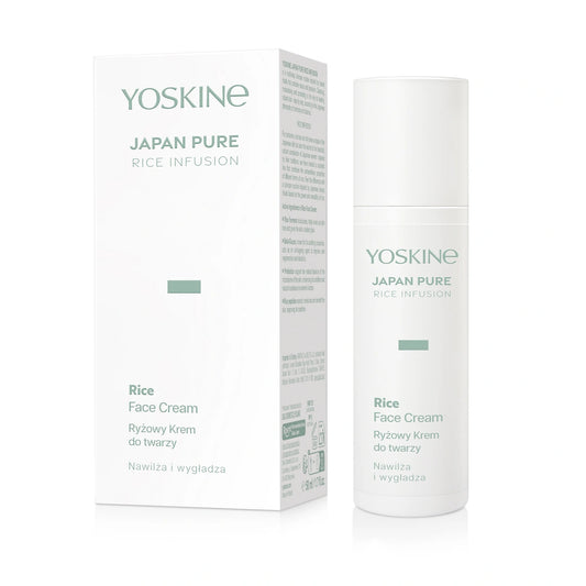 YOSKINE Japan Pure Rice Infusion Ryžinis drėkinamasis ir glotninamasis veido kremas 50 ml