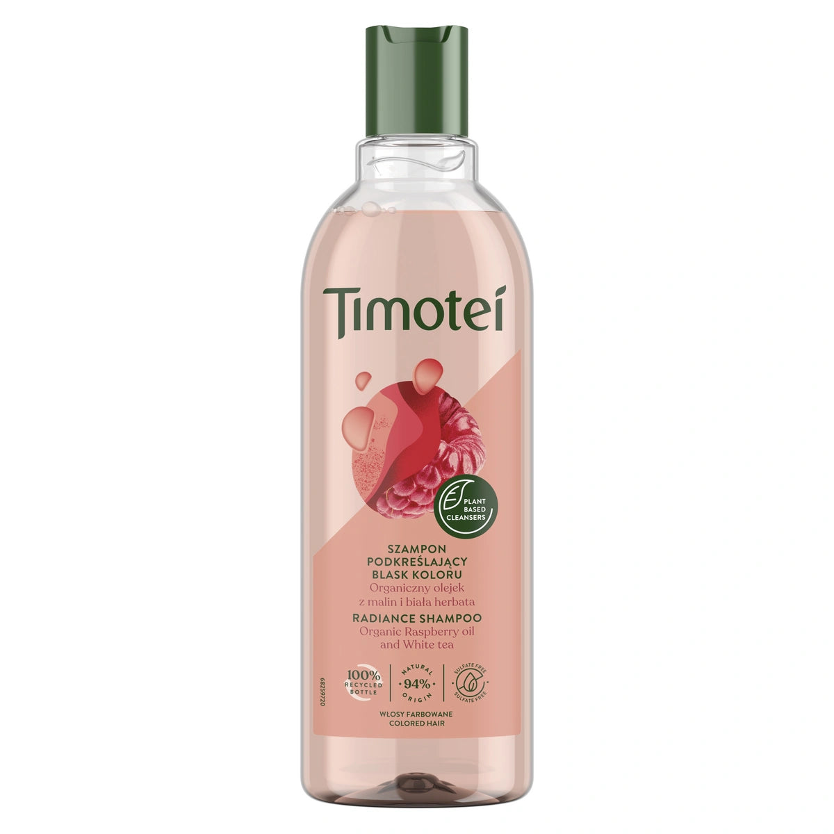 TIMOTEI Blizgį spalvą pabrėžiantis šampūnas 400 ml