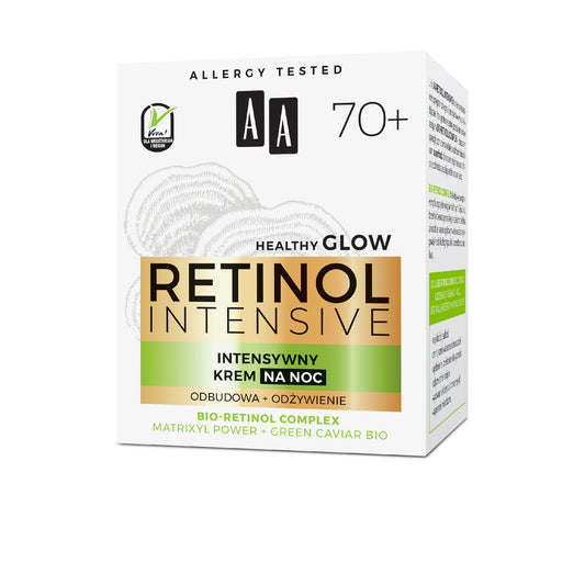 AA Retinol Intensive 70+ Intensyvus naktinis kremas - maitinimas + atkūrimas 50ml