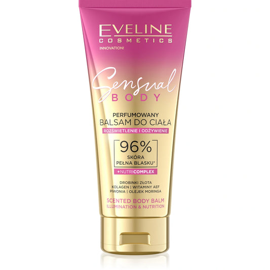 EVELINE Sensual Body Kvepalų Balsamas Kūnui - Švytėjimas ir Maitinimas 200 ml
