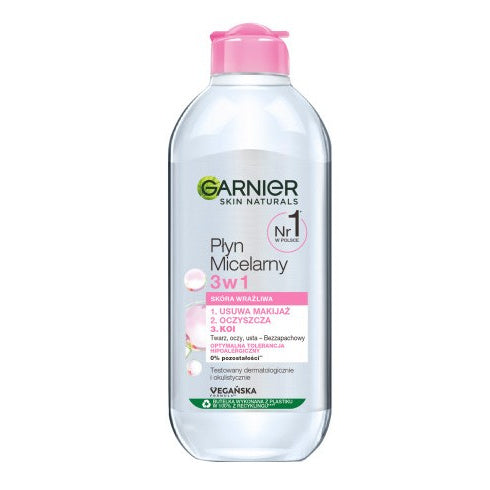 GARNIER Essentials Miceliniai skysčiai jautriai odai 3in1 400ml