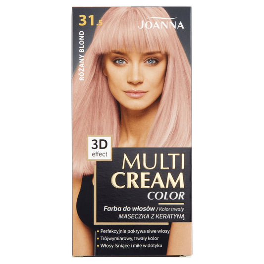 JOANNA Multi Cream Color Plaukų dažai nr. 31.5 Rožinis Blondinas