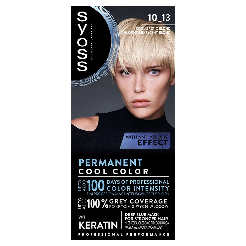 SYOSS Permanent Cool Color Plaukų dažai 10_13 Arktinis Blond