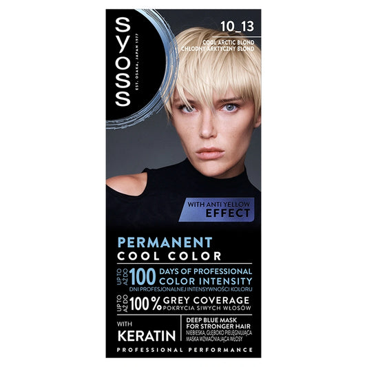 SYOSS Permanent Cool Color Plaukų dažai 10_13 Arktinis Blond