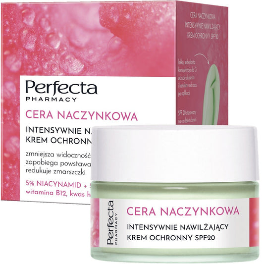 PERFECTA Cera Naczynkowa SPF 20 Intensyviai drėkinantis apsauginis kremas 50 ml