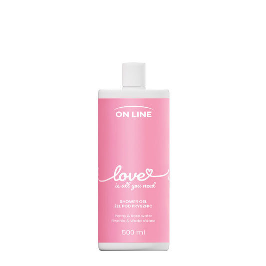 ON LINE Emocje Dušo gelis Love - peonija ir rožių vanduo 500 ml