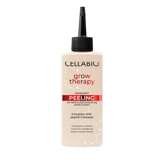 CELLABIC TRICHO Grow Therapy Rūgštinis šveitiklis riebiai galvos odai 150 ml