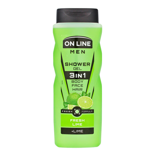 ON LINE Men Želė po dušu vyrams 3w1 Fresh Lime 410 ml