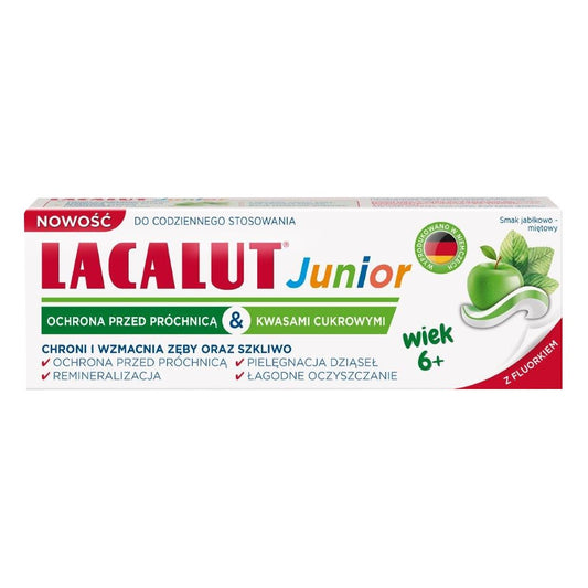 LACALUT Junior Dantų pasta vaikams nuo 6 metų 55ml