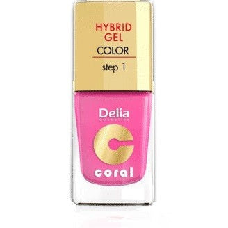 DELIA COSMETICS Koralo Hibridinis Gelis Nagų Lakas nr. 22 Landrynkowy Róż 11ml