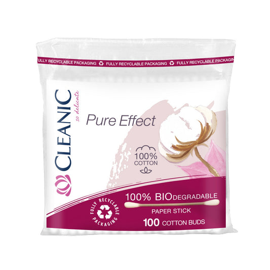 Cleanic Higieniniai pagaliukai Pure Effect - 100% biologiškai skaidūs