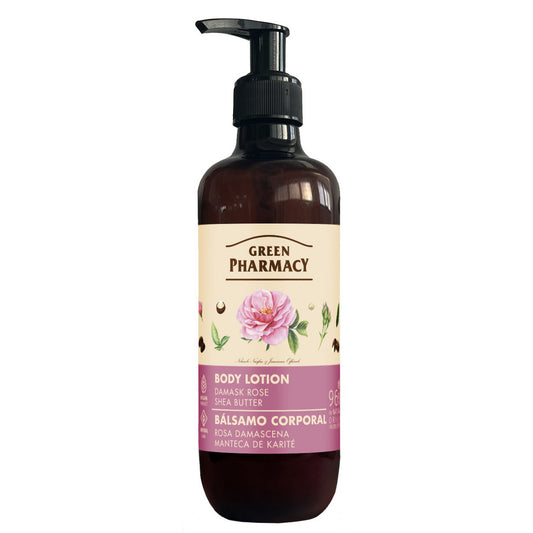 GREEN PHARMACY Kūno balzamas Damasko rožė ir shea sviestas 400 ml