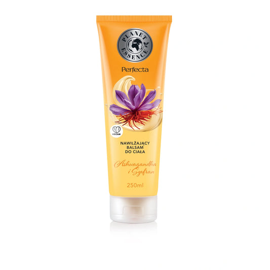 PERFECTA Planet Essence Drėkinamasis kūno balzamas Ashwagandha ir Šafranas 250 ml