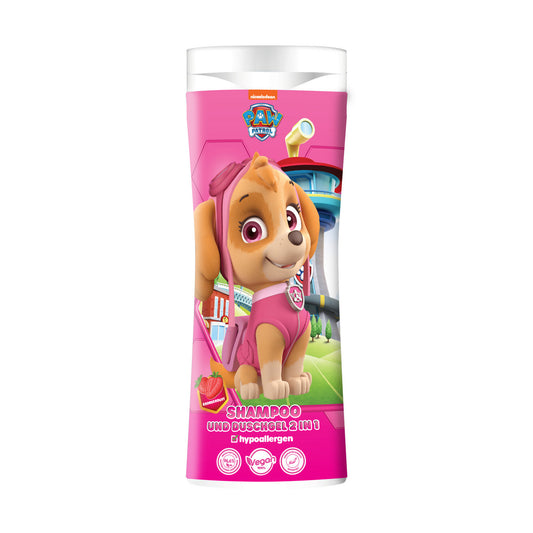PSI PATROL Dušo gelis ir šampūnas 2in1 - Skye Braškė 300 ml