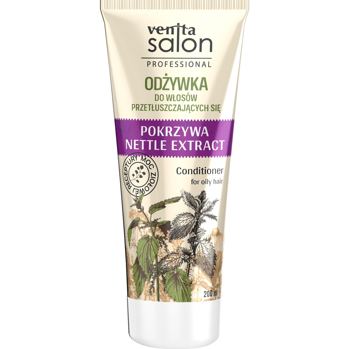VENITA Salon Kondicionierius riebaluojantiems plaukams POKRZYWA 200 ml