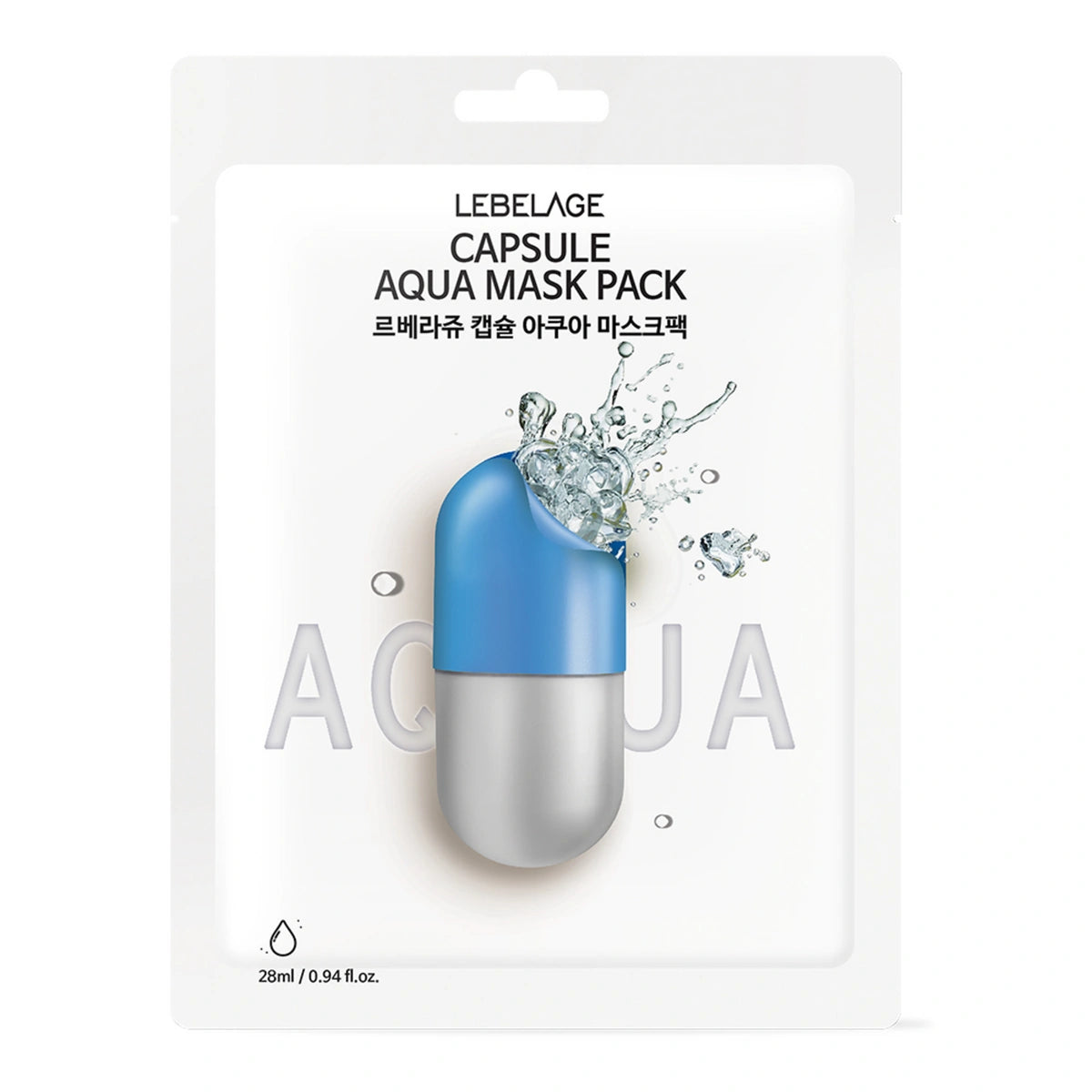 LEBELAGE Dr. Capsule Aqua veido kaukė