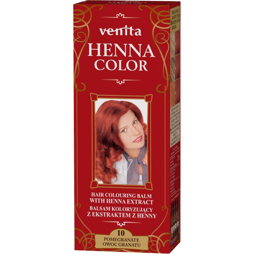 VENITA Henna Color Balsamas spalvą su Henos ekstraktu - 10 Granatų Vaisius 1op.