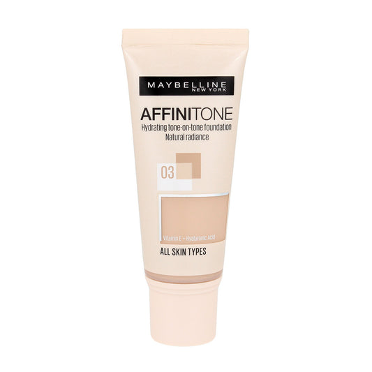 MAYBELLINE Affinitone Pagrindas nr 03 Šviesus smėlio beigas - tūbelė 30ml
