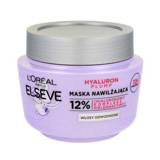 LOREAL ELSEVE Hyaluron Plump drėkinamoji kaukė dehidratuotiems plaukams 300 ml