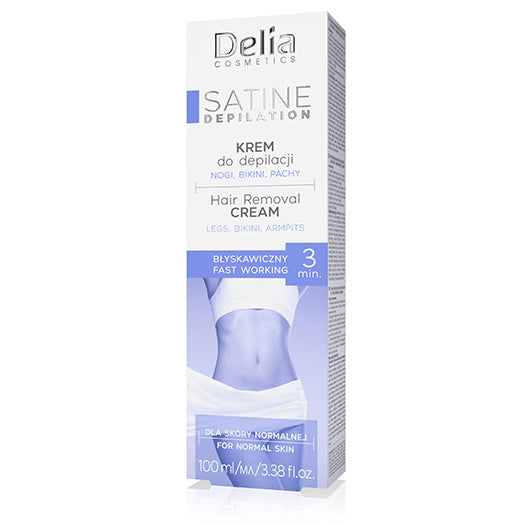 DELIA Satine Depilation Greitas depiliacijos kremas 3 minutės 100 ml
