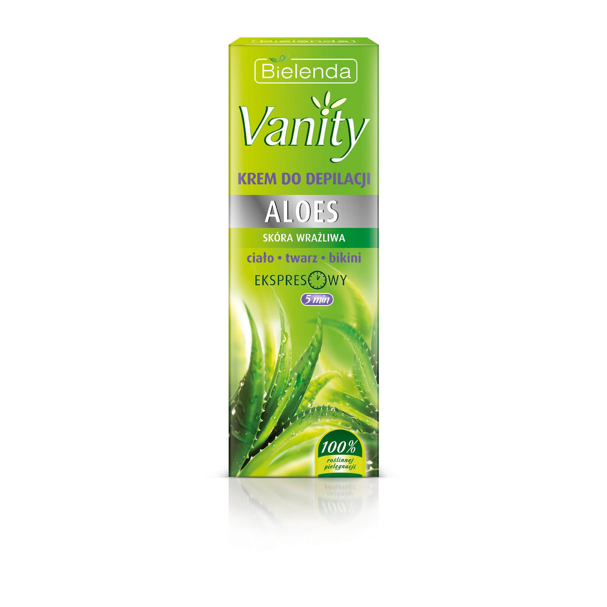 BIELENDA VANITY Kremas saugiai depiliacijai jautriai odai Aloes 100 ml