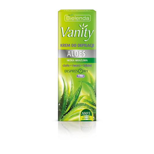 BIELENDA VANITY Kremas saugiai depiliacijai jautriai odai Aloes 100 ml