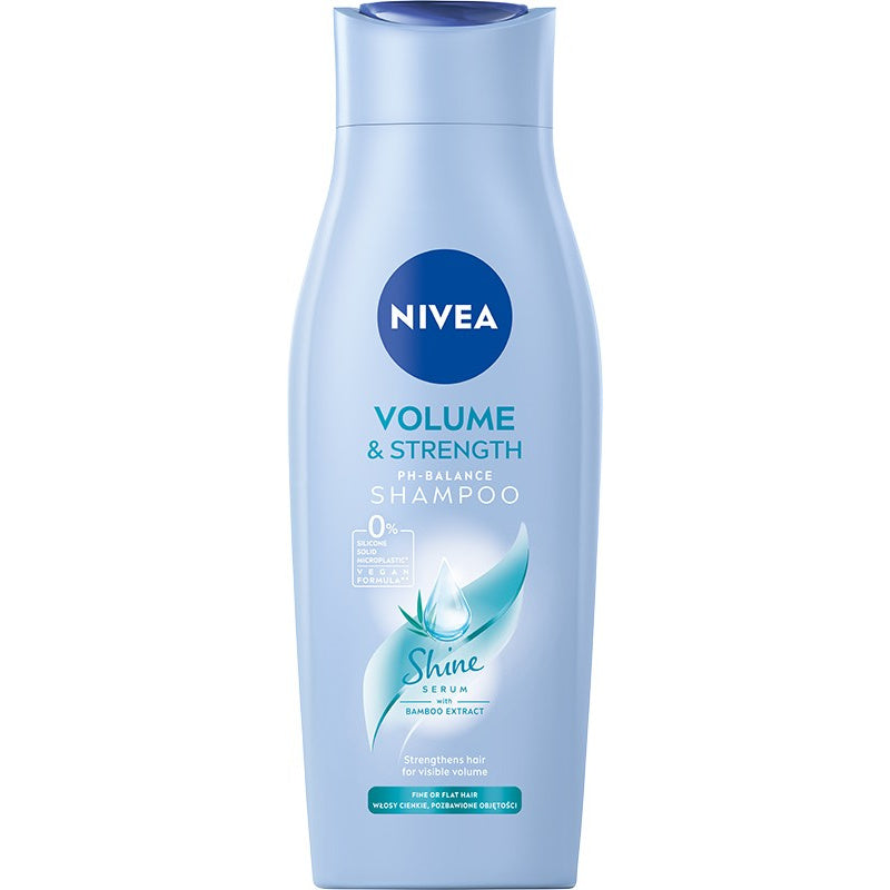 NIVEA Šampūnas ploniems ir be apimties plaukams Volume & Strenght 400 ml