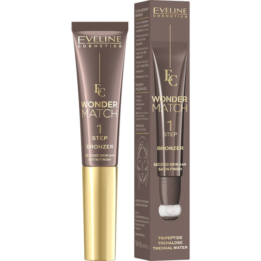 EVELINE Wonder Match Ultrakremiškas bronzantas tūbelėje su aplikatoriumi - nr 01 14 ml
