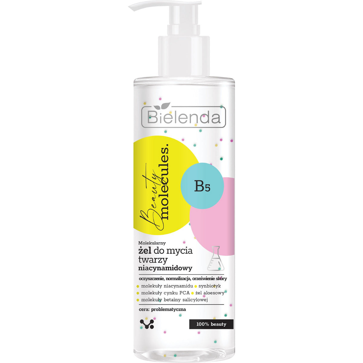 BIELENDA BEAUTY MOLECULES Molekulinis niacinamido veido prausiklis 195 g