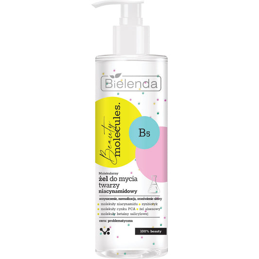 BIELENDA BEAUTY MOLECULES Molekulinis niacinamido veido prausiklis 195 g
