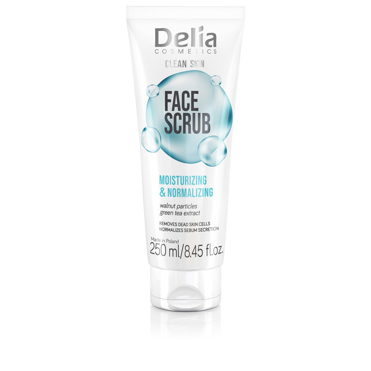 DELIA Clean Skin Normalizuojantis drėkinamasis šveitiklis 250 ml