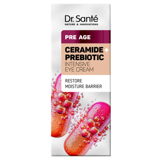 DR.SANTE Pre Age Intensyvus paakių kremas Ceramide + Prebiotic 15 ml