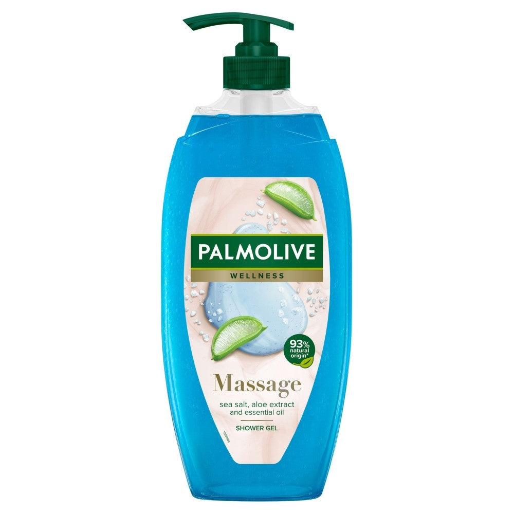 PALMOLIVE Wellness Dušo gelis Masažui - Jūros druska ir Aloe 750ml