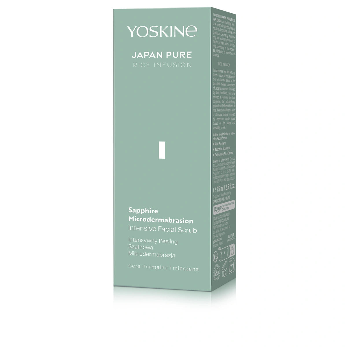 YOSKINE Japan Pure Rice Infusion Intensyvus mikropeelingas su safyru 75 ml