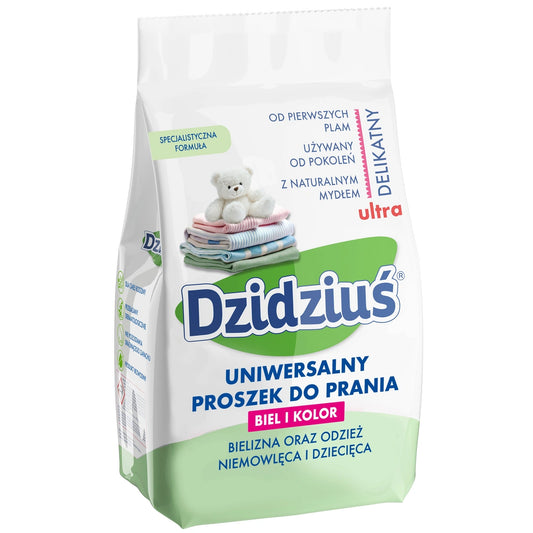 DZIDZIUŚ Universalus skalbimo milteliai vaikų drabužiams ir patalynei 1,5 kg