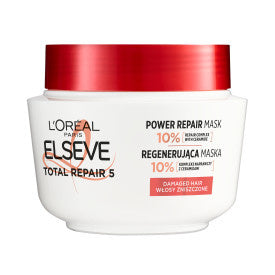 LOREAL Elseve Total Repair 5 Kaukė su atstatomuoju serumu pažeistiems plaukams 300 ml