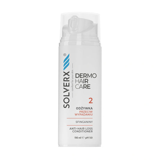 SOLVERX Dermo Hair Kondicionierius nuo plaukų slinkimo Sfinganinos 150 ml