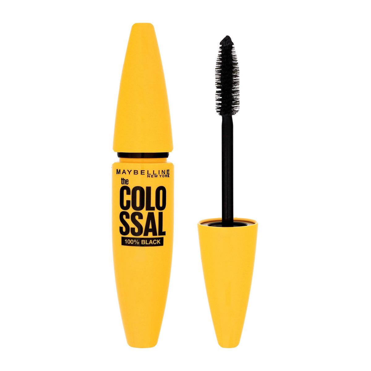 MAYBELLINE Colossal blakstienų tušas 100% Black (juodas)