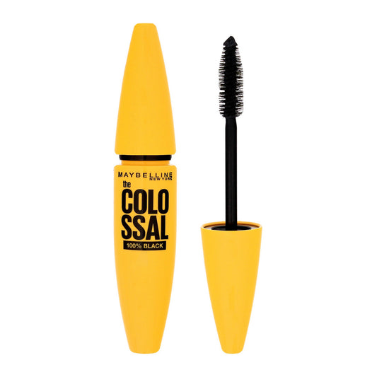 MAYBELLINE Colossal blakstienų tušas 100% Black (juodas)