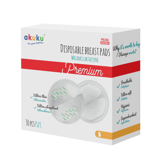 AKUKU Ultratenkės laktacinės įklotai (a0354) 1 pakuotė - 30 vnt.
